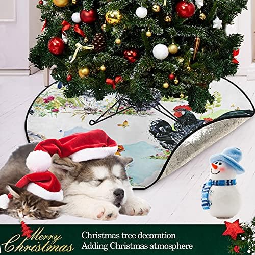 Visunny cocoș de cocoș de pui model nu este de Crăciun copac matriță impermeabil copac suport de Crăciun podea protector absorbant