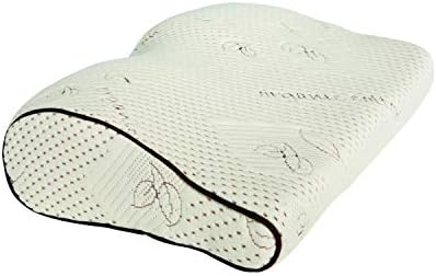 Amentare ortopedică Viscoelastic Contur Pillow Capac de bumbac organic, căptușeală cu rușine detașabilă pentru ameliorarea
