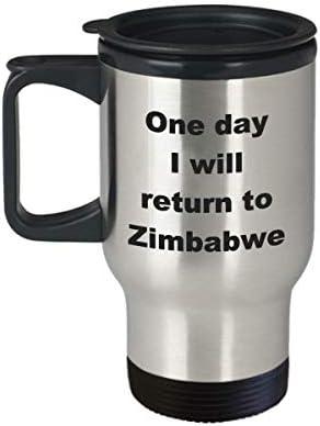 ZIMBABWE TRAVER MAD - amuzant oțel inoxidabil sarcastic nou -oțel nou de cafea ceai de cafea ideea de cadou
