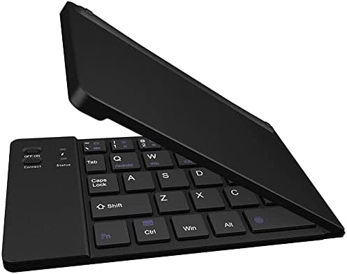 Lucrări de Cellet Ultra Slim pliere Wireless Bluetooth tastatura compatibil cu Asus ZT500KL cu telefon HolderStand - reîncărcabilă Fullsize tastatură!