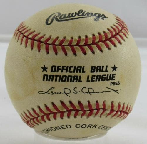 Larry Christenson a semnat autograful automat Rawlings Baseball B111 - baseball -uri autografate