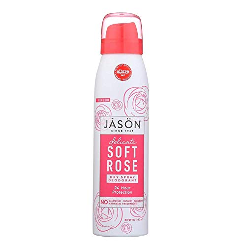 Jason Dry Spray Deodorant, trandafir moale delicat, 3,2 oz
