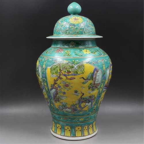 Borcane ceramice namazi, borcan de ceai, borcane de depozitare în stil chinezesc, borcane de ghimbir vază templu cu capac borcane