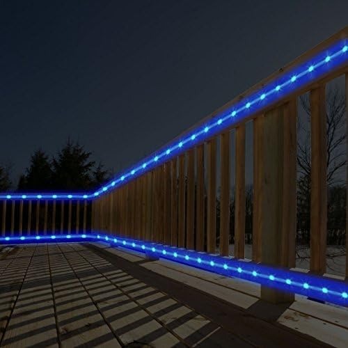 Toate ocaziile interioare LED în aer liber 16 ft total mini frânghie Light Home Decorație de Crăciun comercial, albastru