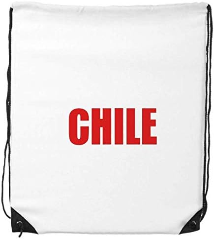 Chile Country Nume Country Red Drawstring Rucsac Shopping Sports Bags Cadou