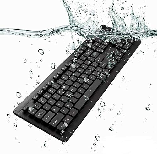 Tastatură BoxWave compatibilă cu laptop premium XPG Ultrabook tastatură USB x-AquaProof, tastatură USB rezistentă la apă, lavabilă,