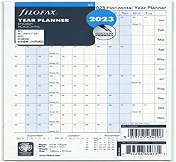 Planificator de an Filofax A5 Horizontal 2023 23-68506