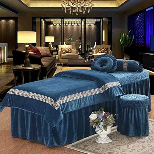 Seturi de foi de masă pentru masaj pentru frumusețe pentru pluș, catifea în stil european catifea 4 bucăți de pat pat de pat