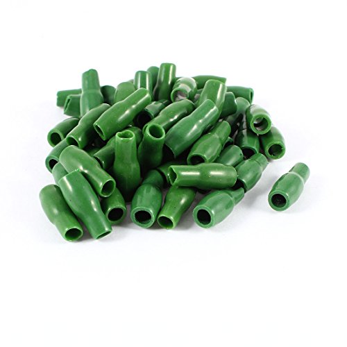 UXCELL PVC CRIMP TERMINAL ENDINAL MANEVE ISOLUIL V-3.5 50 PIETE, 4 MM, GREEN