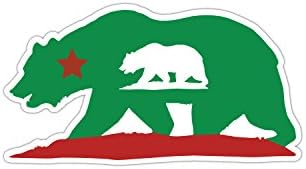 California State Flag Bear Classic Design) 3M Vinil Decal Bumper Sticker 4x6 inch