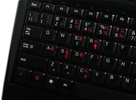 4keyboard engleză-canadiană etichete de tastatură netransparente multilingve fundal negru
