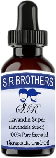 S.R Brothers Lavandin Super Pure & Natural Terapeauutil Ulei esențial cu picătură de 50 ml