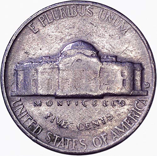 1957 D Jefferson Nickel 5c Foarte bine