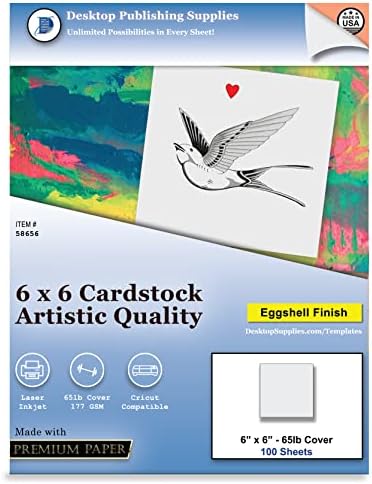 Pătrate de cardstock artist premium cu un finisaj alb de ouă - pentru reumplere de artă spin, schiță, cărbune, acuarelă și