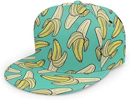 Antkondnm pălărie amuzantă de banană pentru bărbați/femei plate brimitură de baseball snapback pălărie de camionar