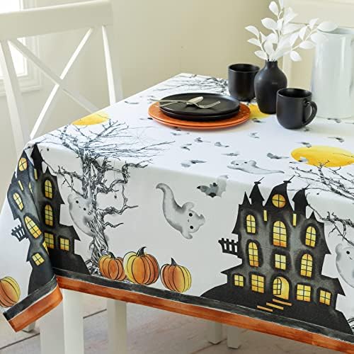 Benson Mills Imprimat Halloween Fabric de masă de masă decorativă Pânză de masă decorativă