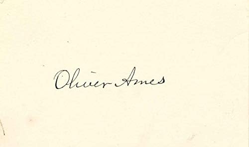 Carte semnată de Oliver Ames