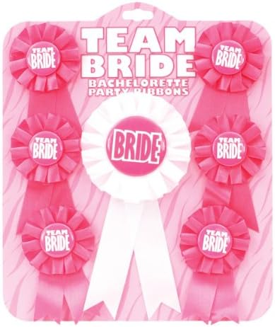 Bachelorette Team Bride Ribbons 6, 1 Mireasă